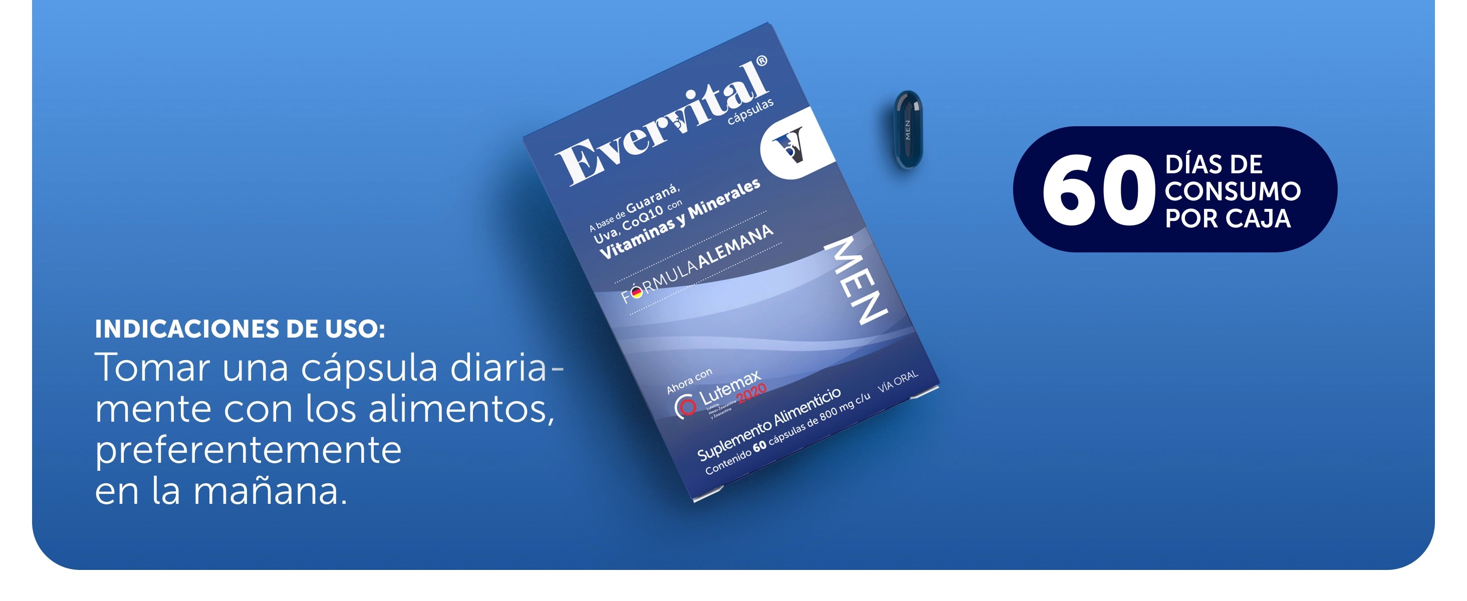 Evervital® Men 60 Cápsulas