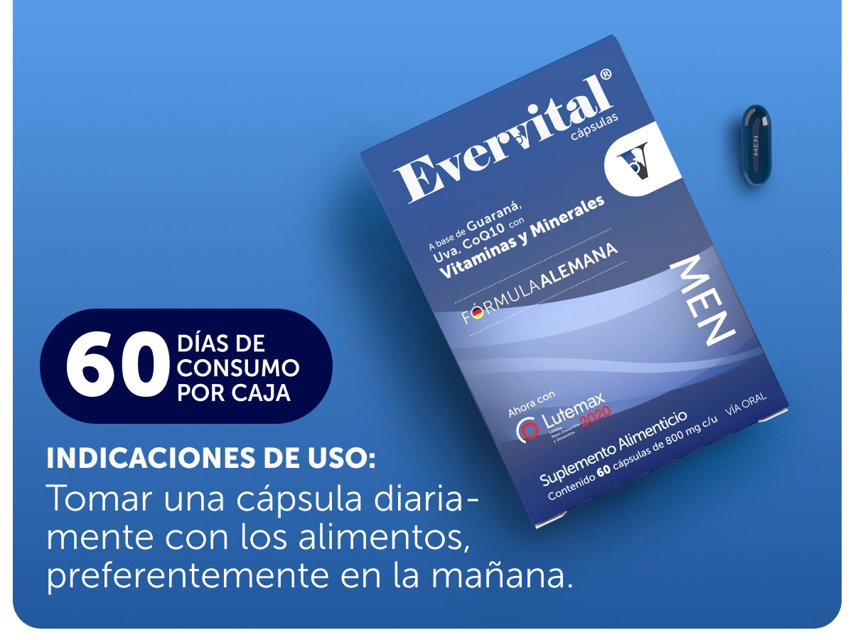 Evervital® Men 60 Cápsulas
