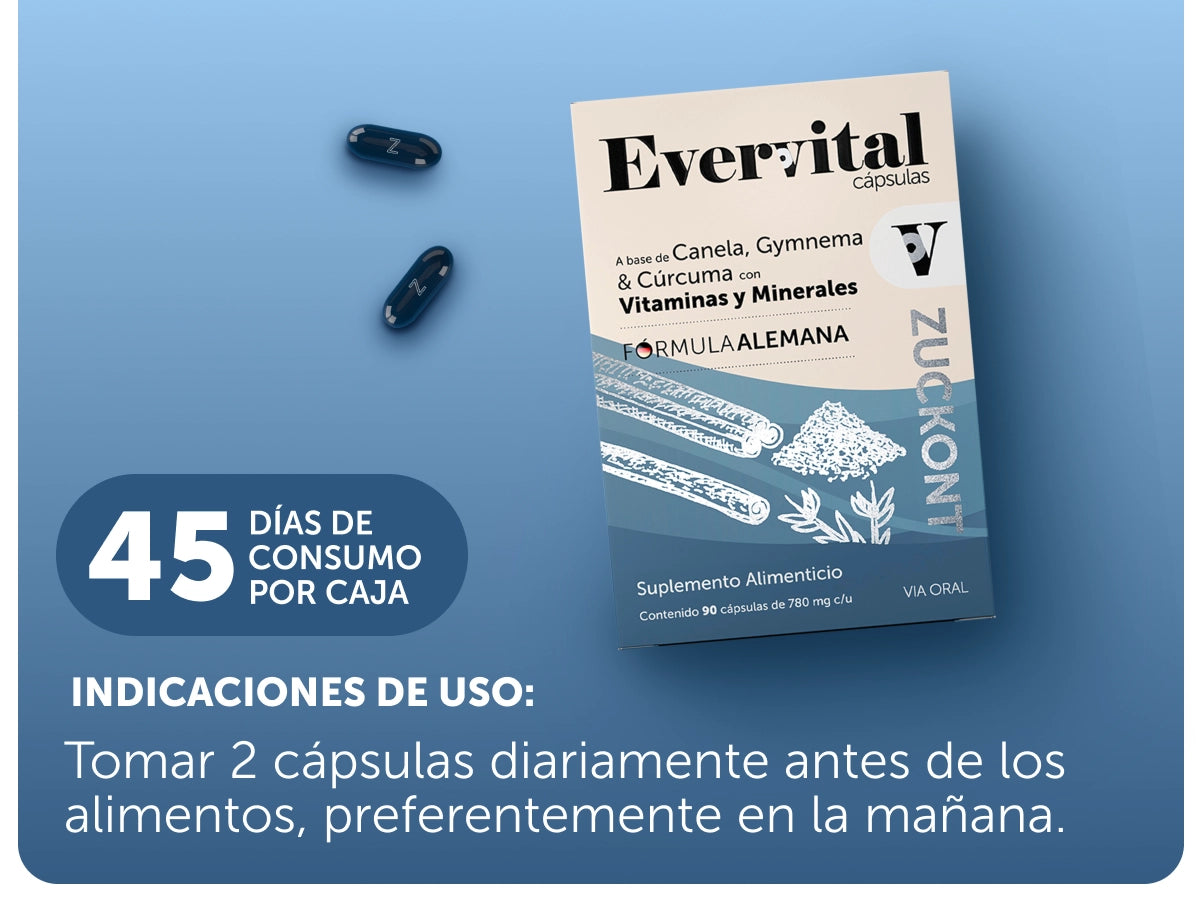 Evervital® Zuckont 90 Cápsulas