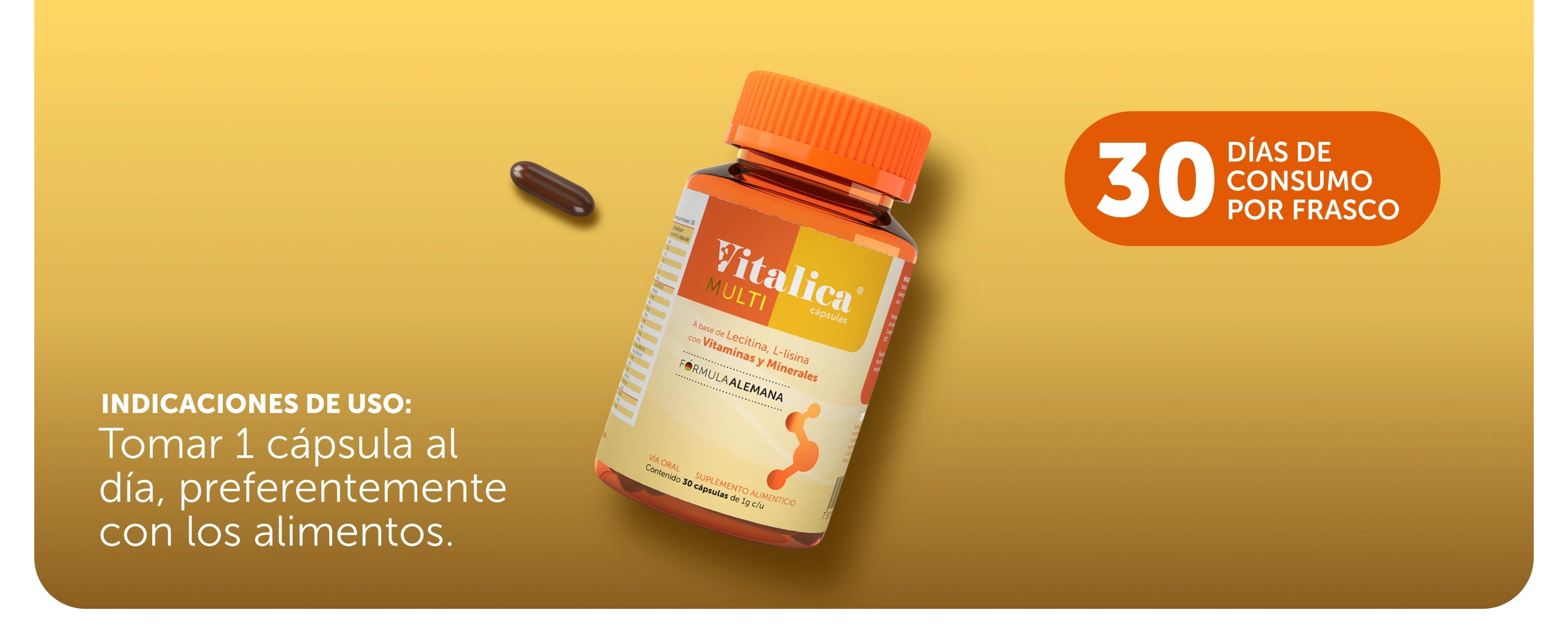 Vitalica® Multi 30 Cápsulas Caja con 6 Piezas