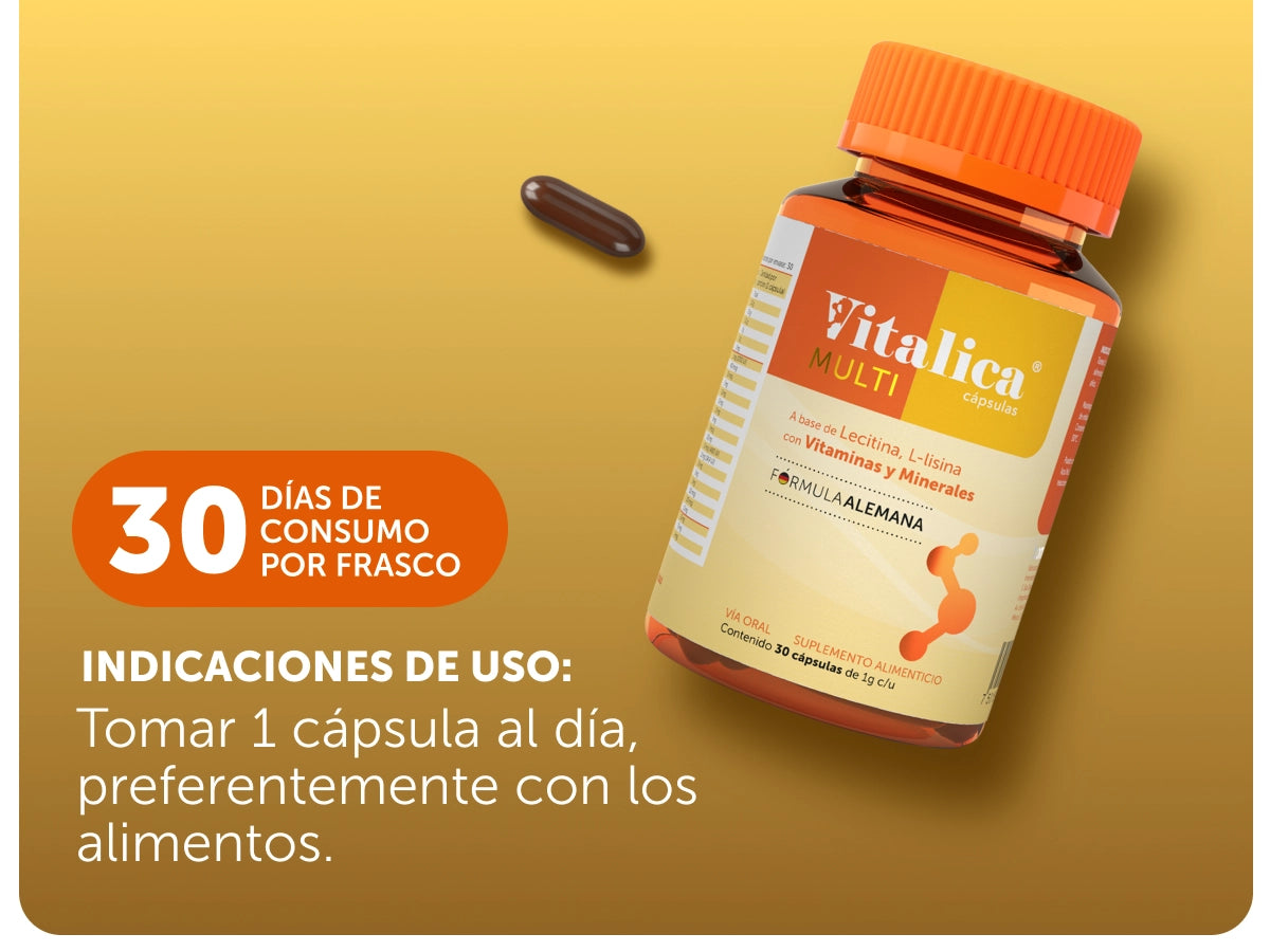 Vitalica® Multi 30 Cápsulas Caja con 6 Piezas