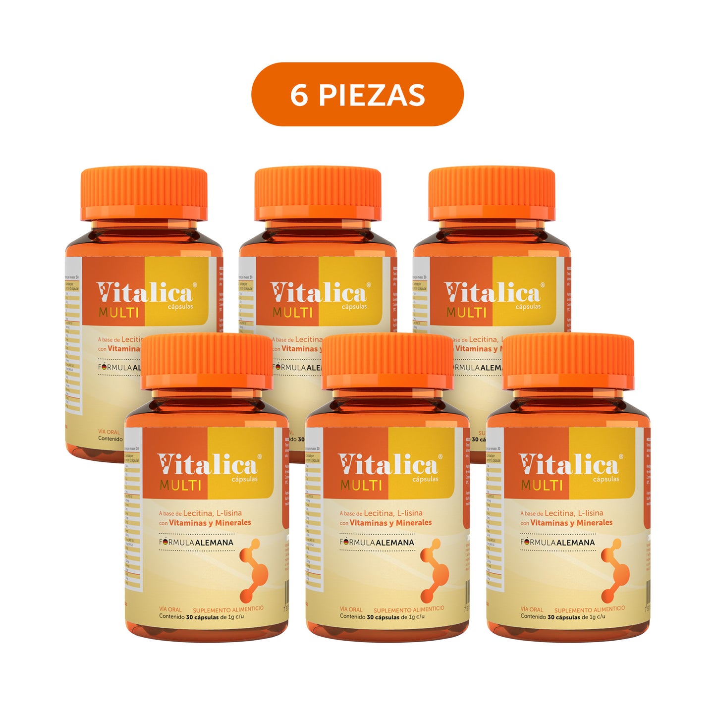 Vitalica® Multi 30 Cápsulas Caja con 6 Piezas