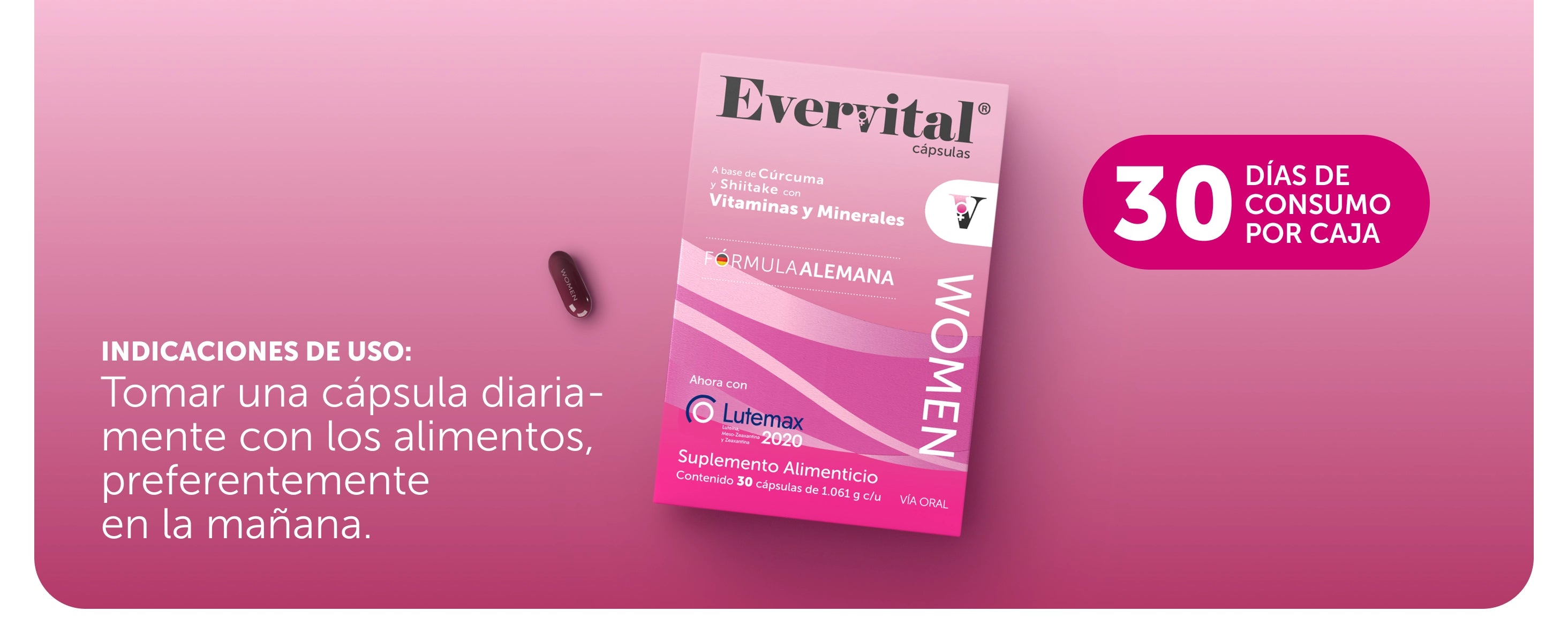 Evervital® Women 30 Cápsulas