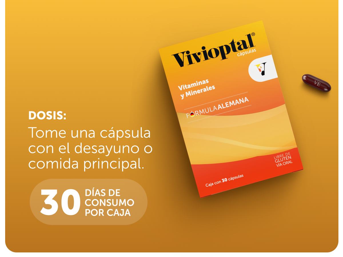 Vivioptal® 30 Cápsulas Corrugado con 120 Piezas