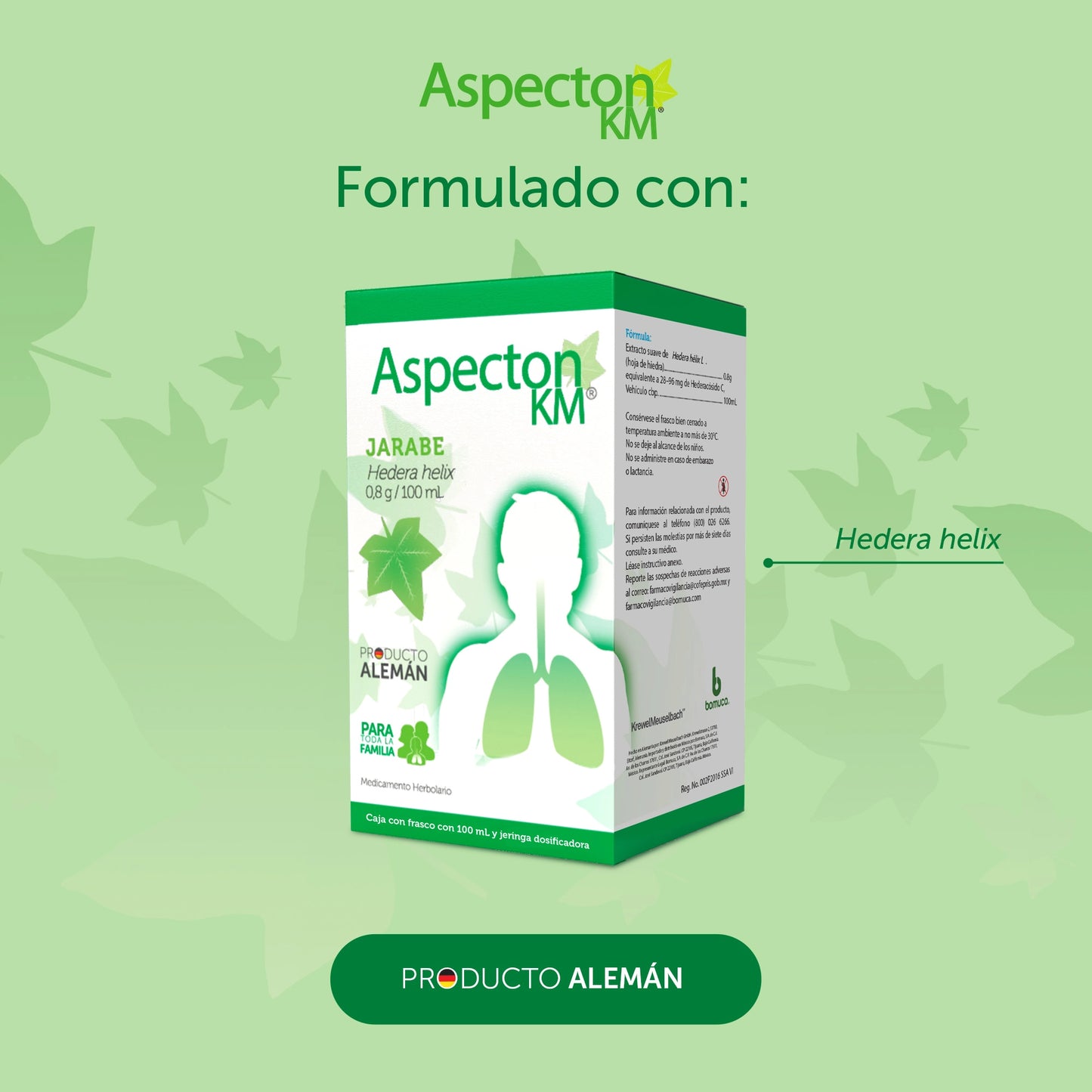 Aspecton KM Jarabe - 2 Pack Charola C/12 Piezas