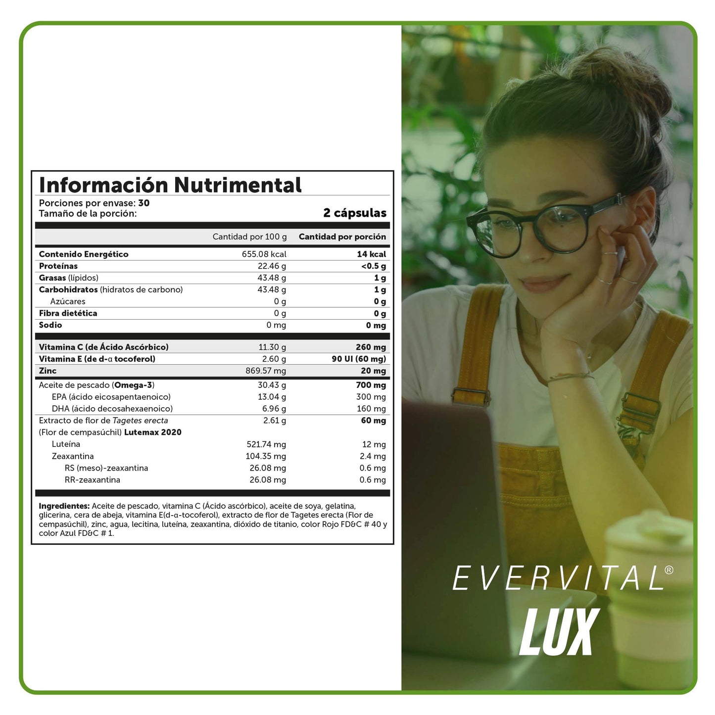 Evervital® Lux 60 Cápsulas