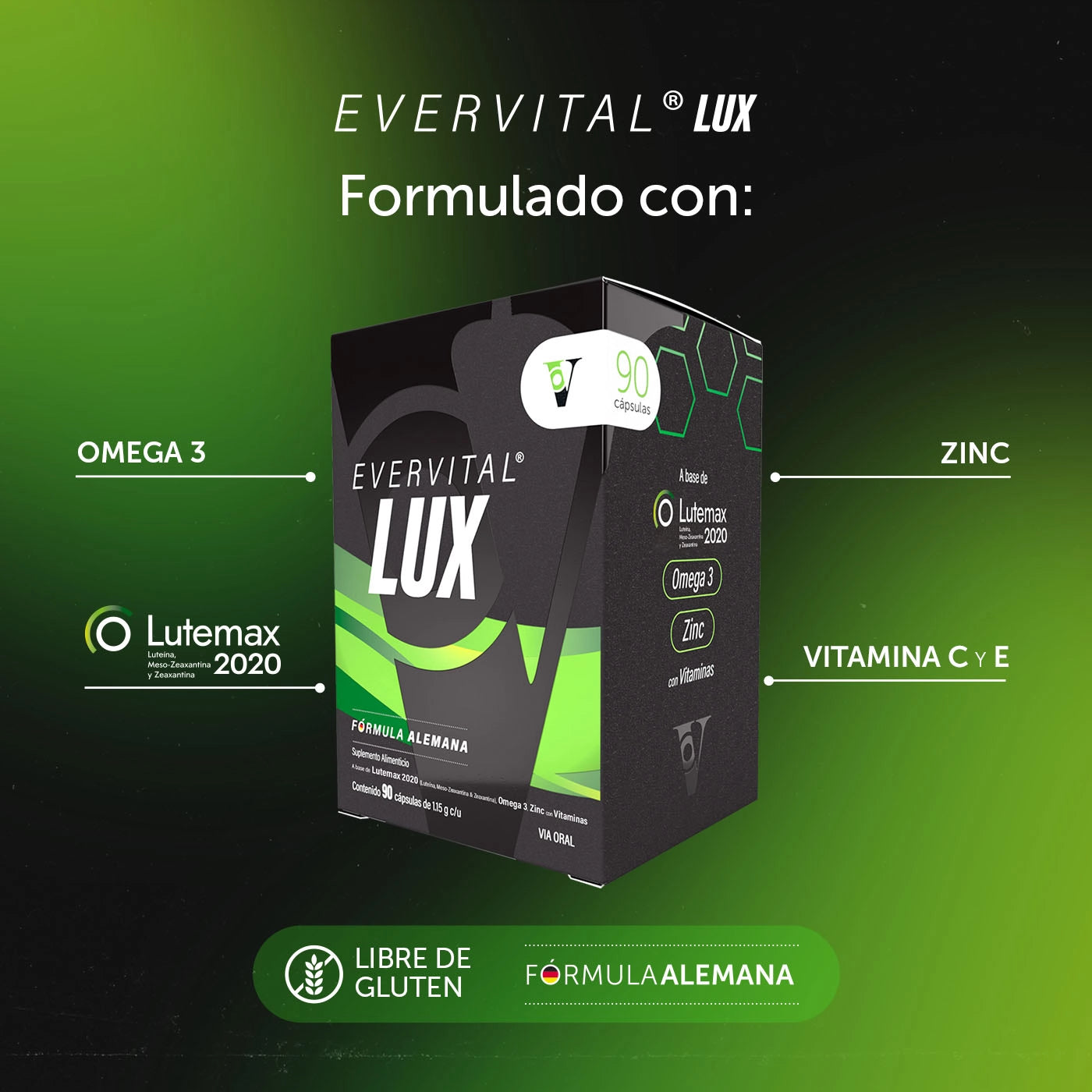 Evervital® Lux 90 Cápsulas