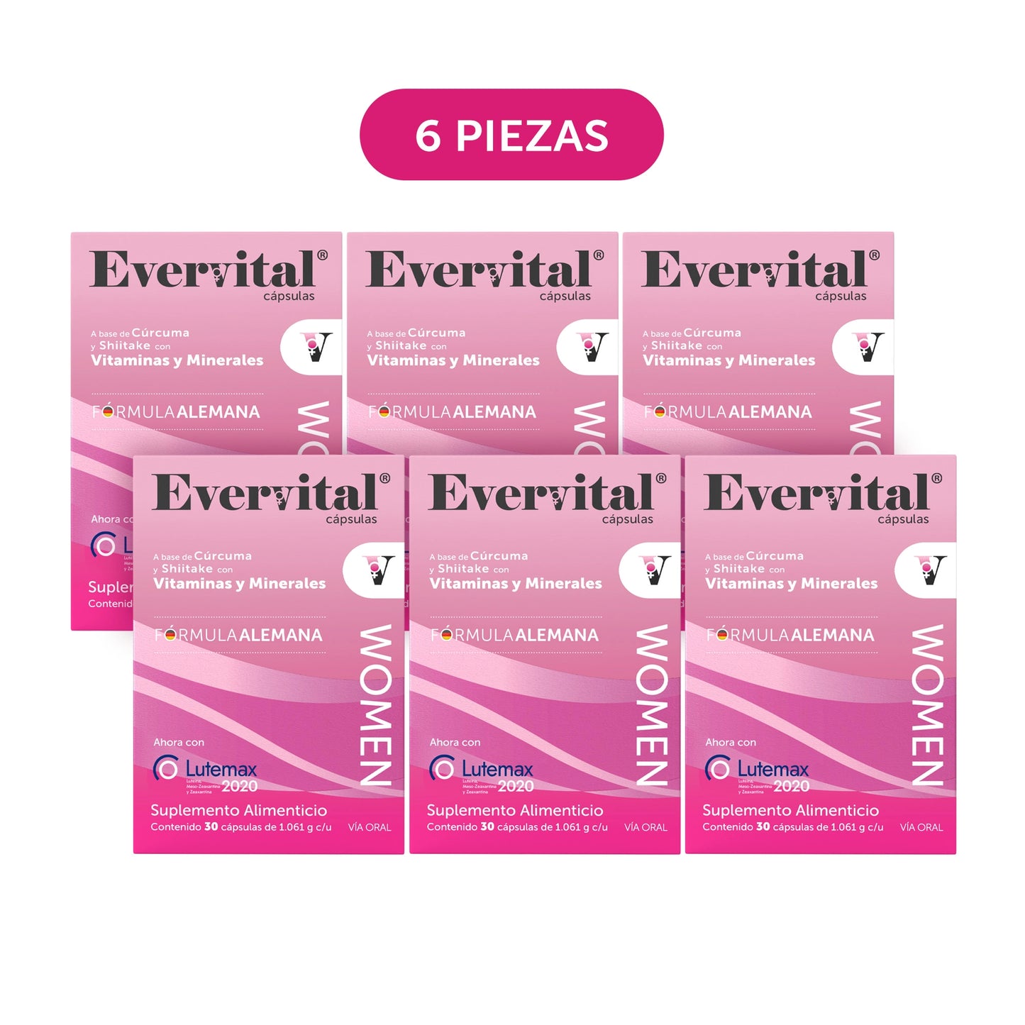 Evervital® Women 30 Cápsulas Caja con 6 Piezas