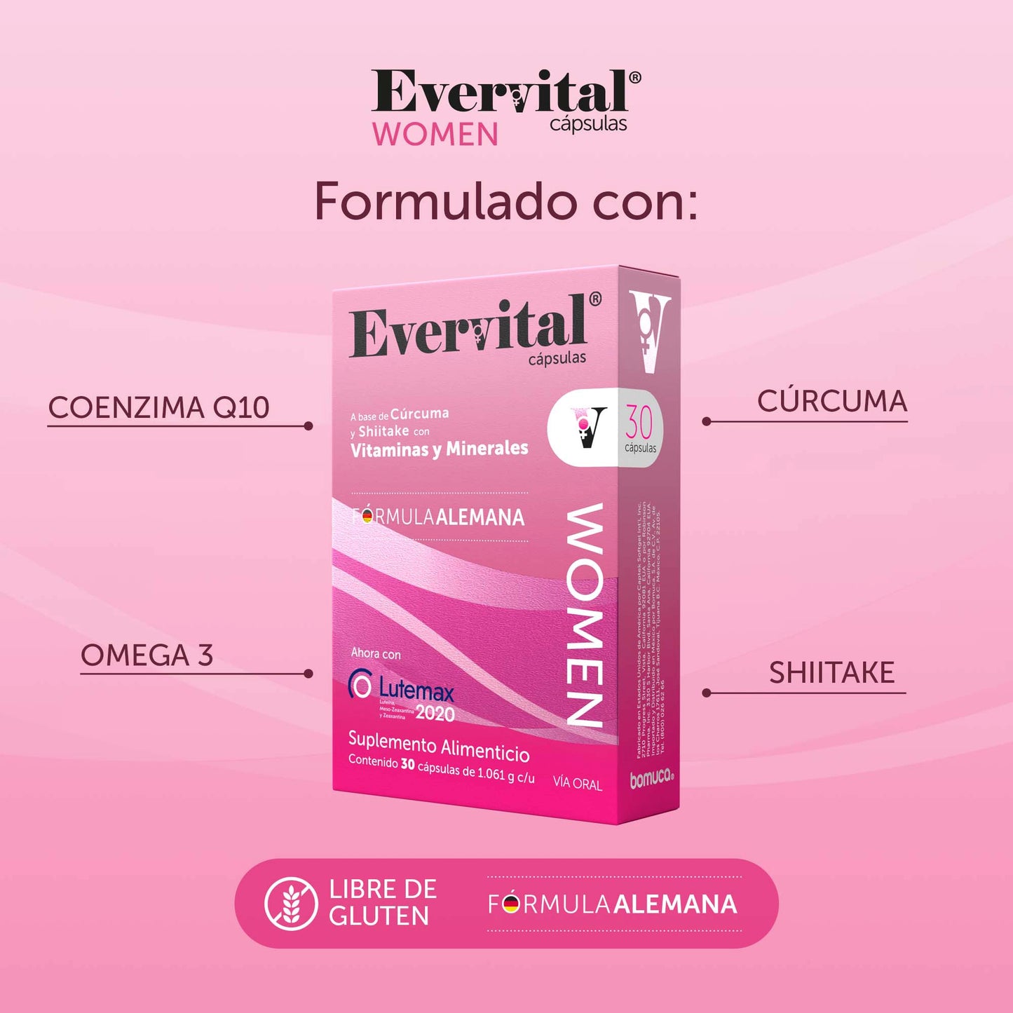 Evervital® Women 30 Cápsulas