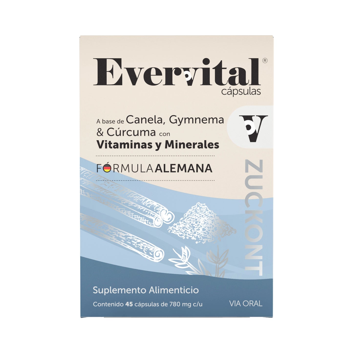 Evervital® Zuckont 45 Cápsulas