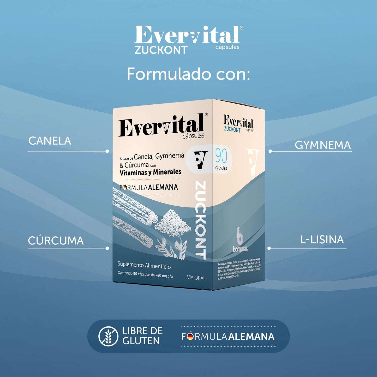 Evervital® Zuckont 90 Cápsulas