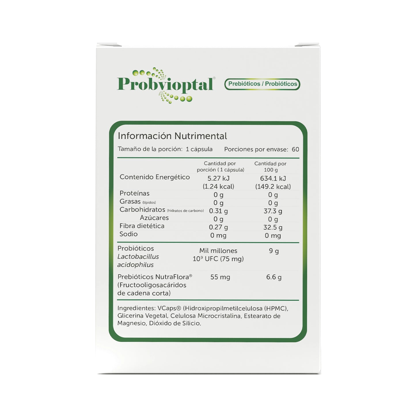 Probvioptal® 60 Cápsulas Charola con 24 Piezas