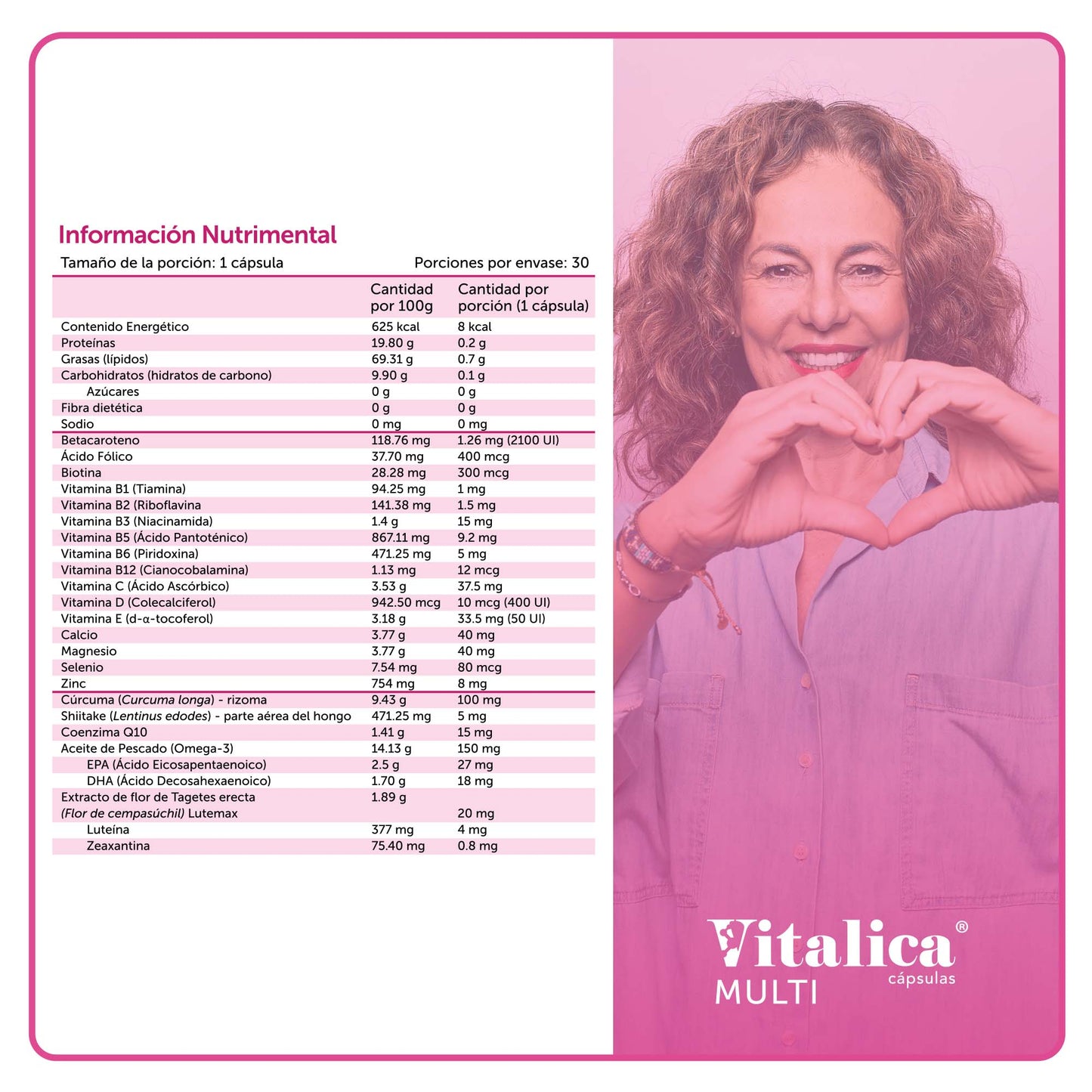 Vitalica® PINK 30 Cápsulas