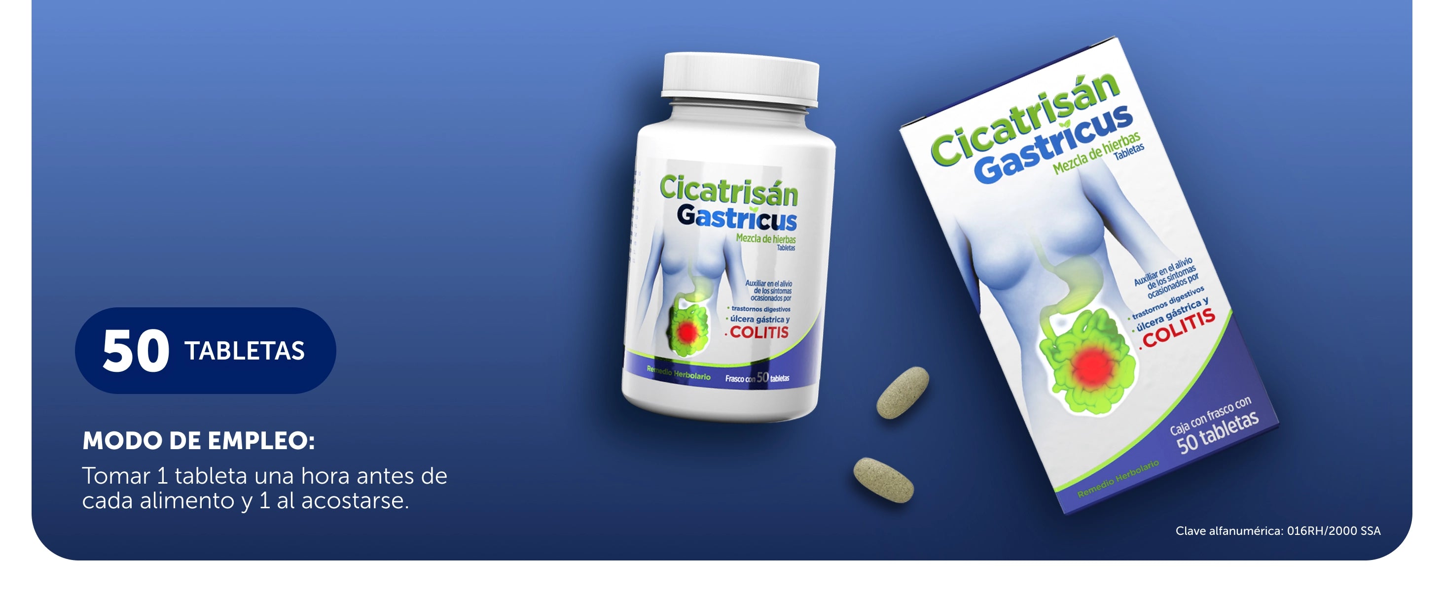 Cicatrisán Gastricus® 50 Tabletas
