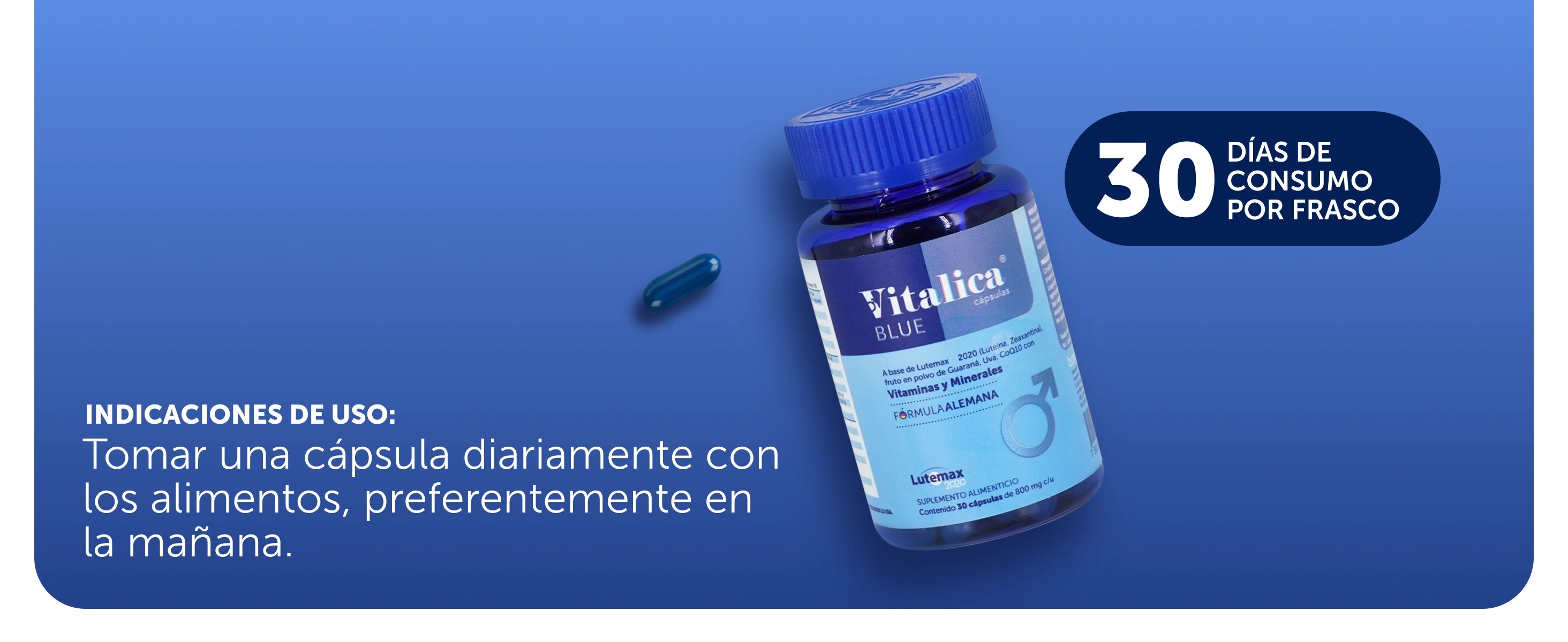 Vitalica® Blue 30 Cápsulas