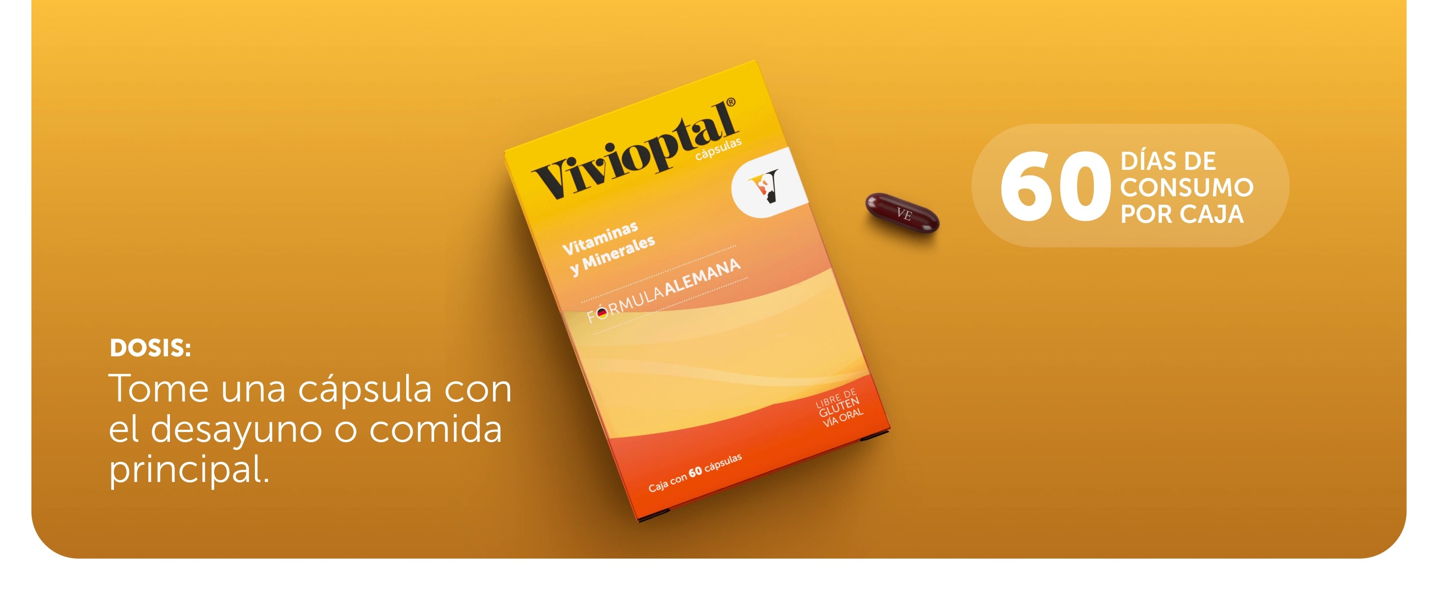 Vivioptal® 60 Cápsulas Corrugado con 72 Piezas