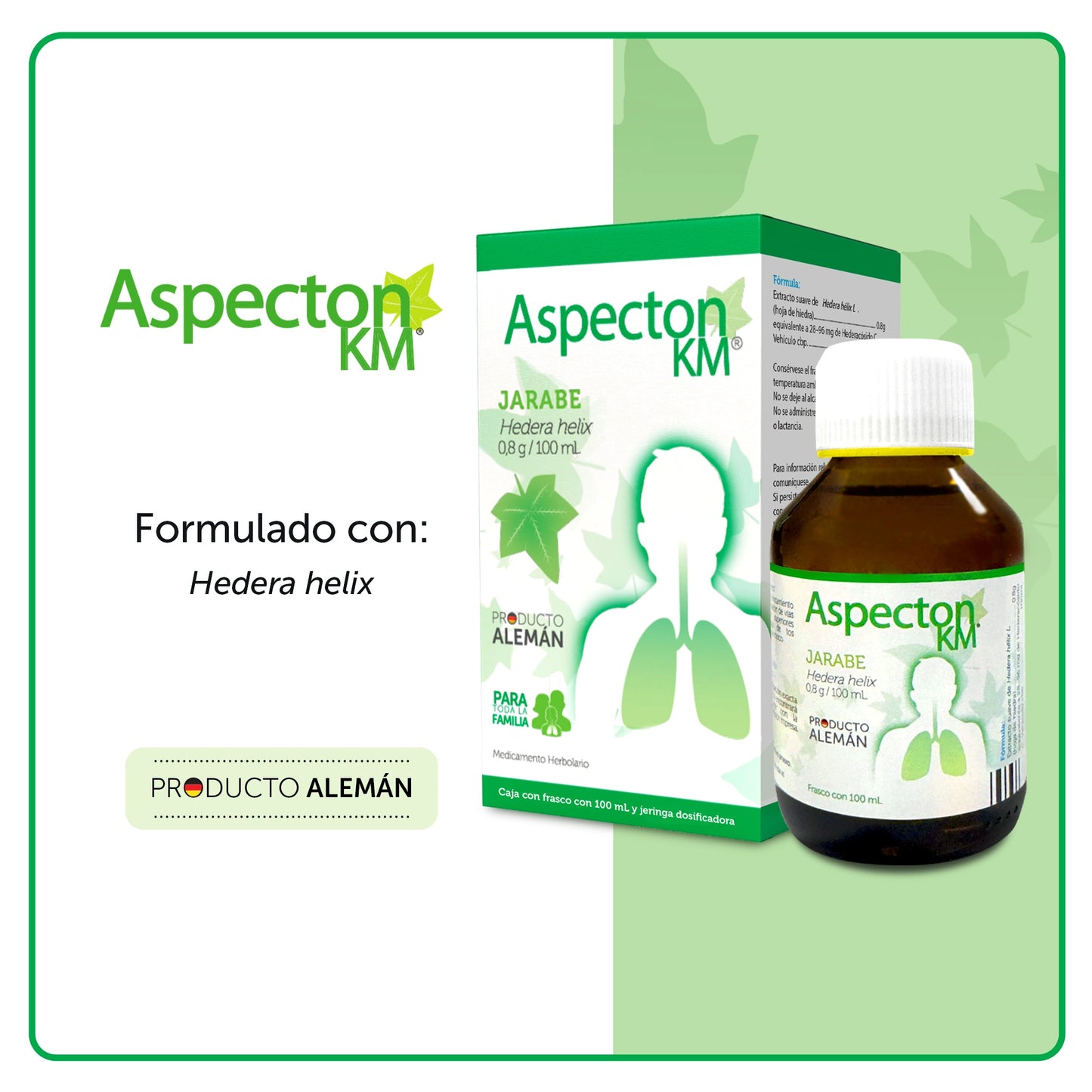 Aspecton KM Jarabe - 2 Pack Charola C/12 Piezas