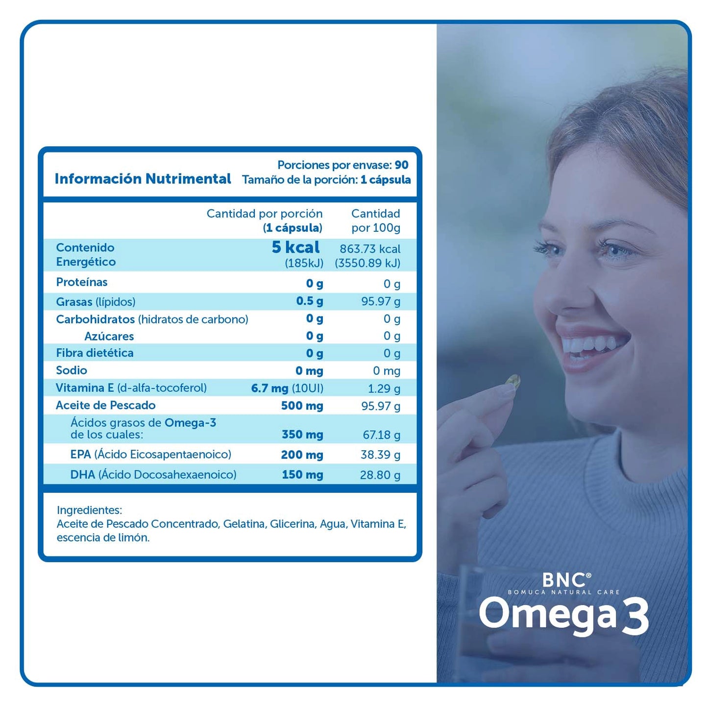 BNC Omega-3 90 Cápsulas