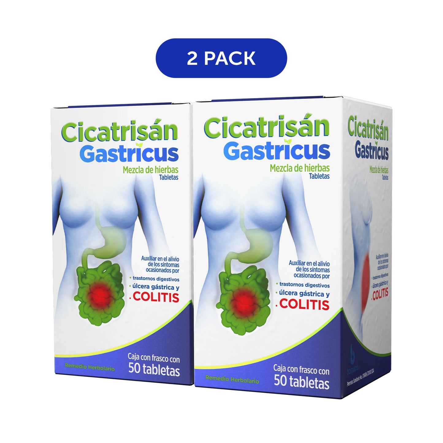 Cicatrisán Gastricus® 50 Tabletas Two Pack