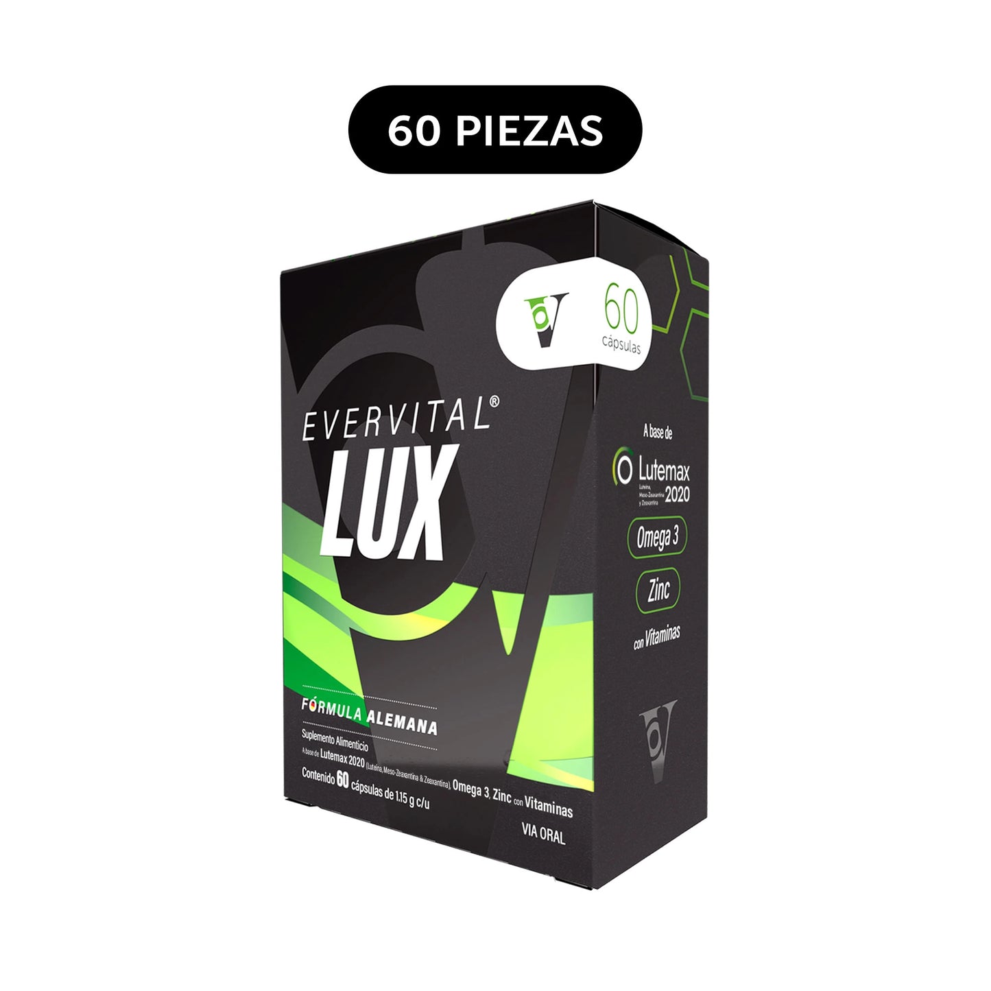 Evervital® Lux 60 Cápsulas Corrugado con 60 piezas