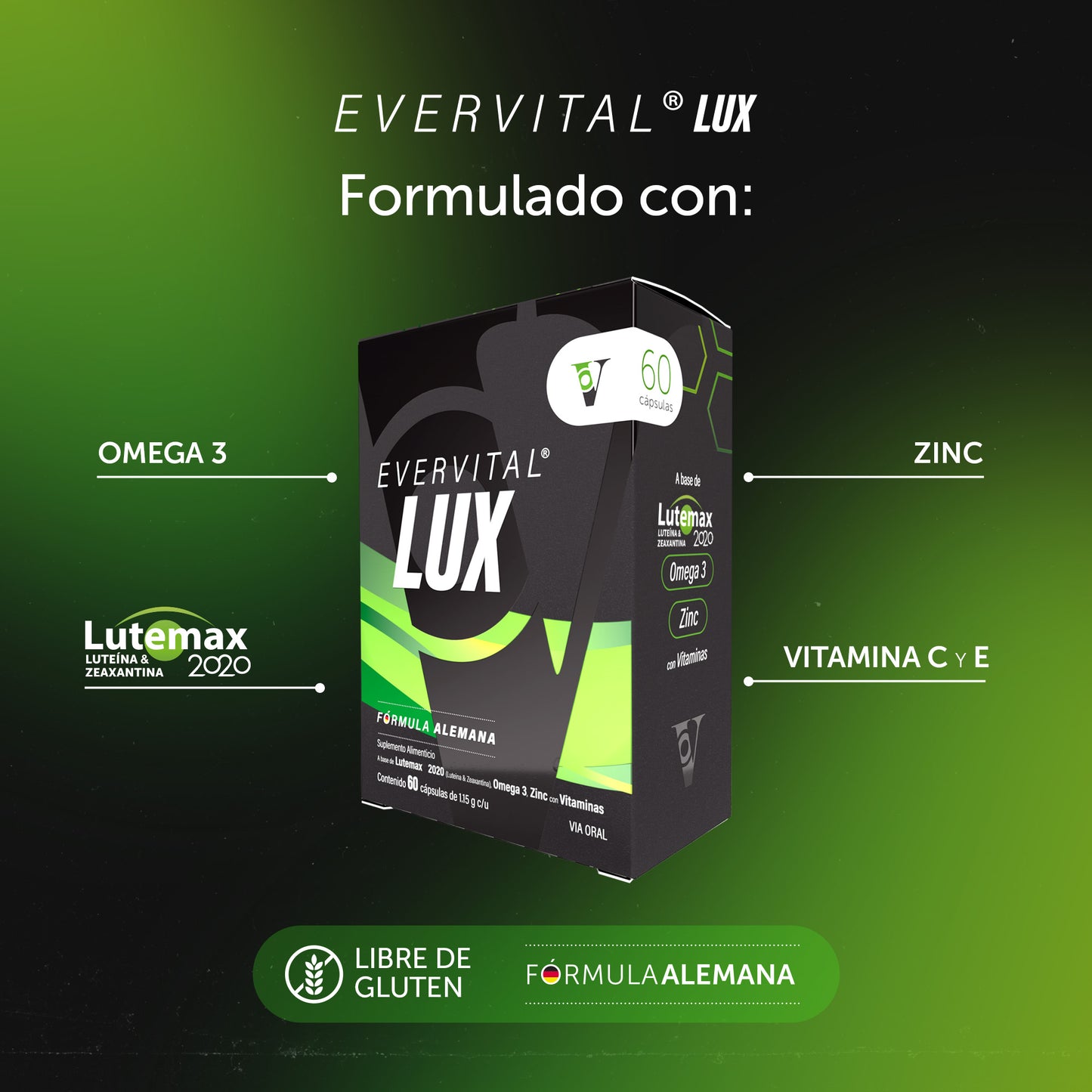 Evervital® Lux 60 Cápsulas