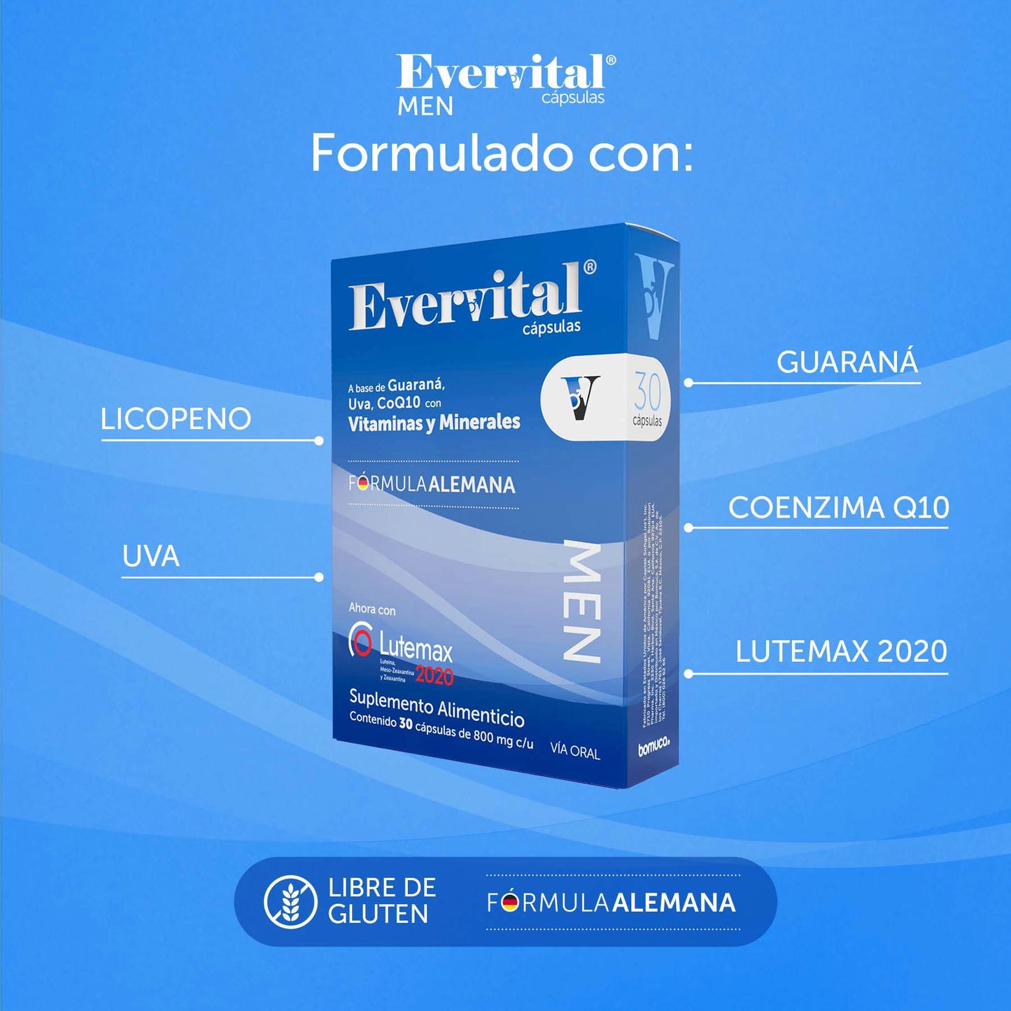 Evervital® Men 30 Cápsulas