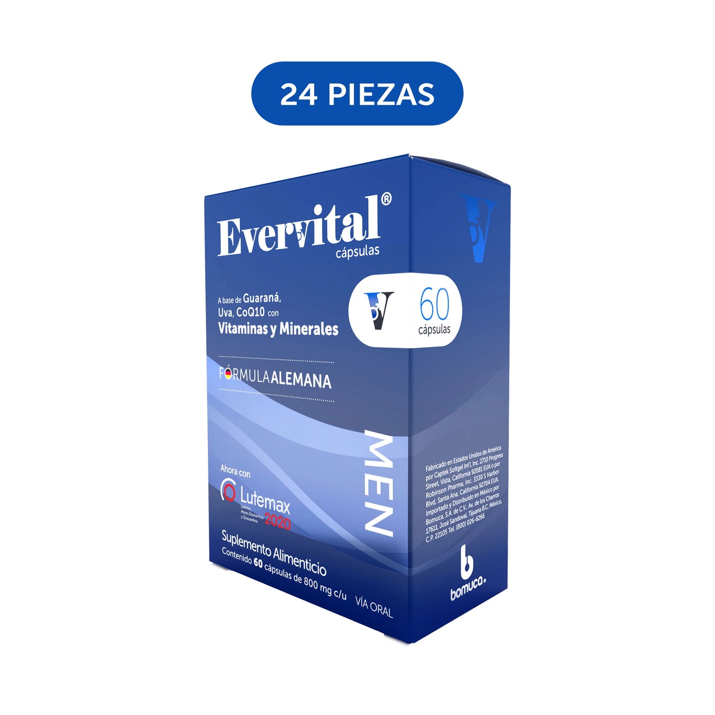 Evervital® Men 60 Cápsulas Charola (24 piezas)