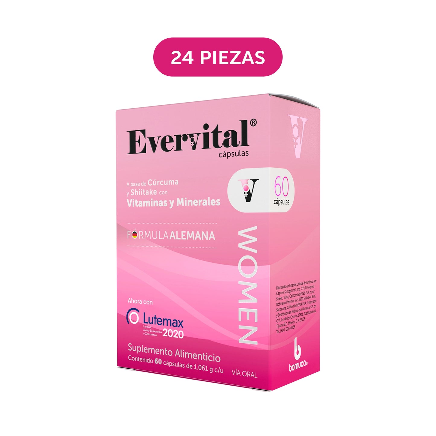Evervital® Women 60 Cápsulas Charola con 24 Piezas