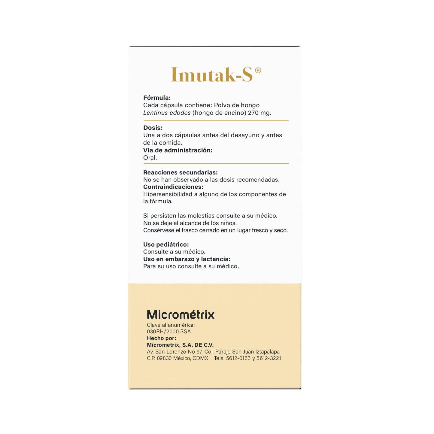 Imutak-S® 60 Cápsulas