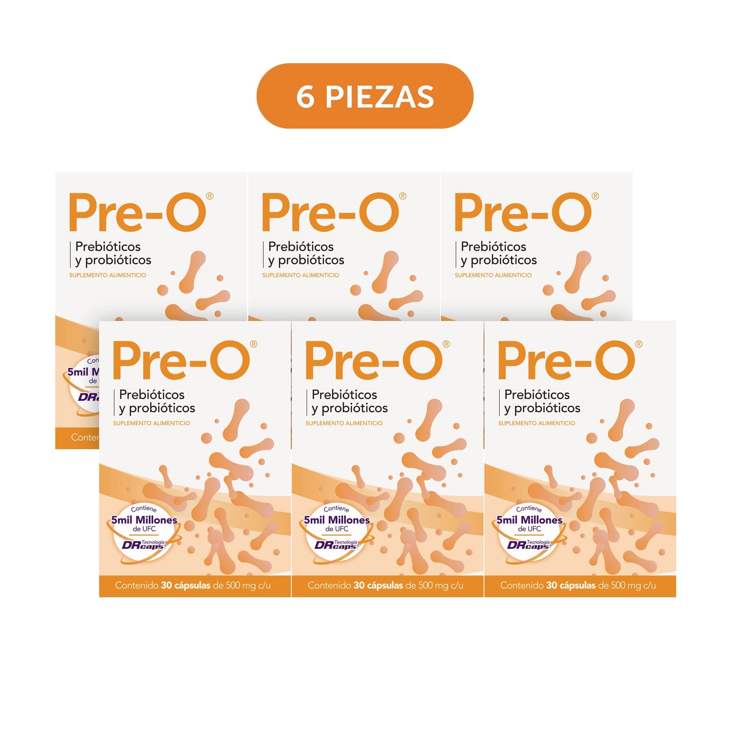 Pre-O® 30 Cápsulas Caja con 6 Piezas