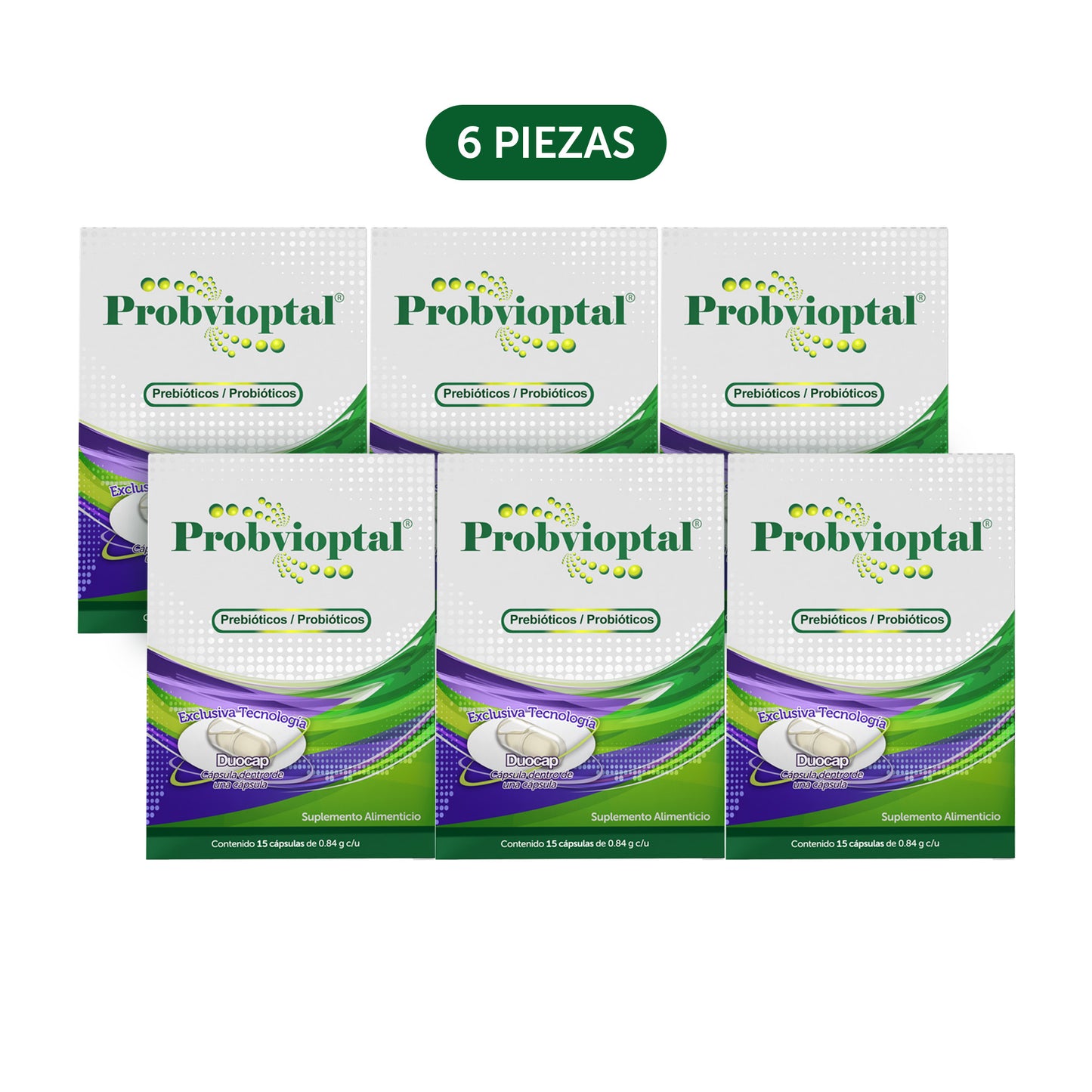 Probvioptal® 15 Cápsulas caja con 6 pieza