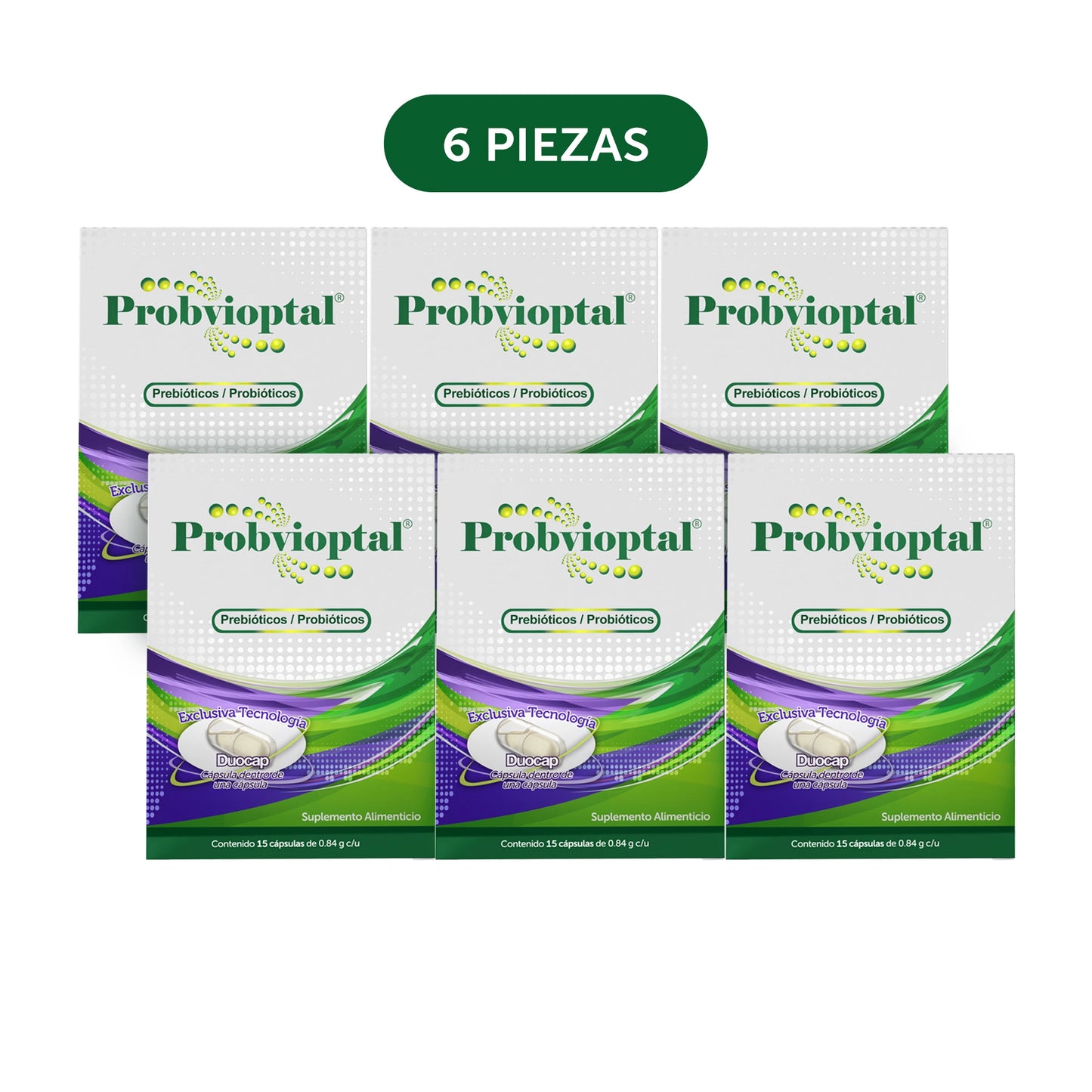 Probvioptal® 15 Cápsulas caja con 6 piezas