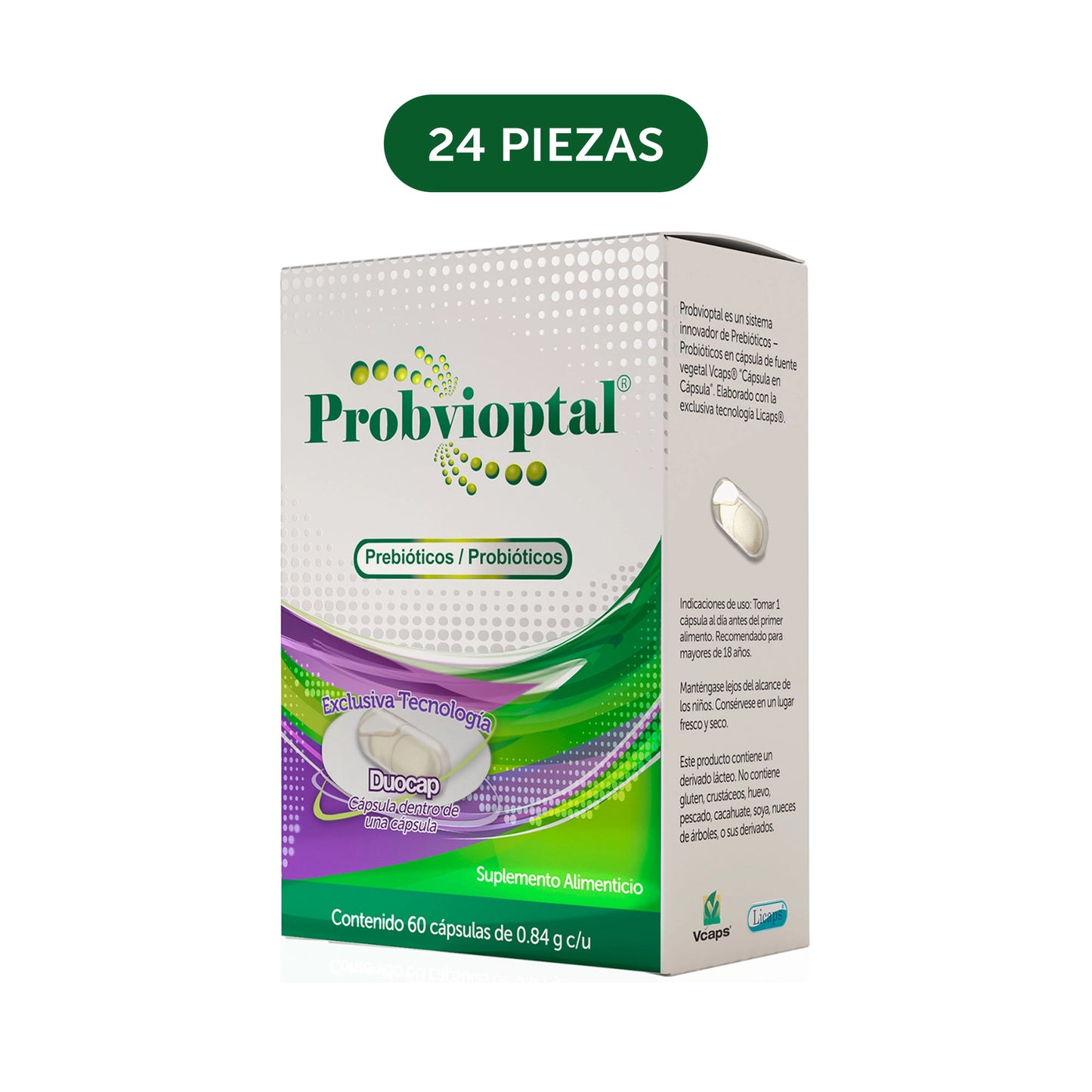 Probvioptal® 60 Cápsulas Charola con 24 Piezas