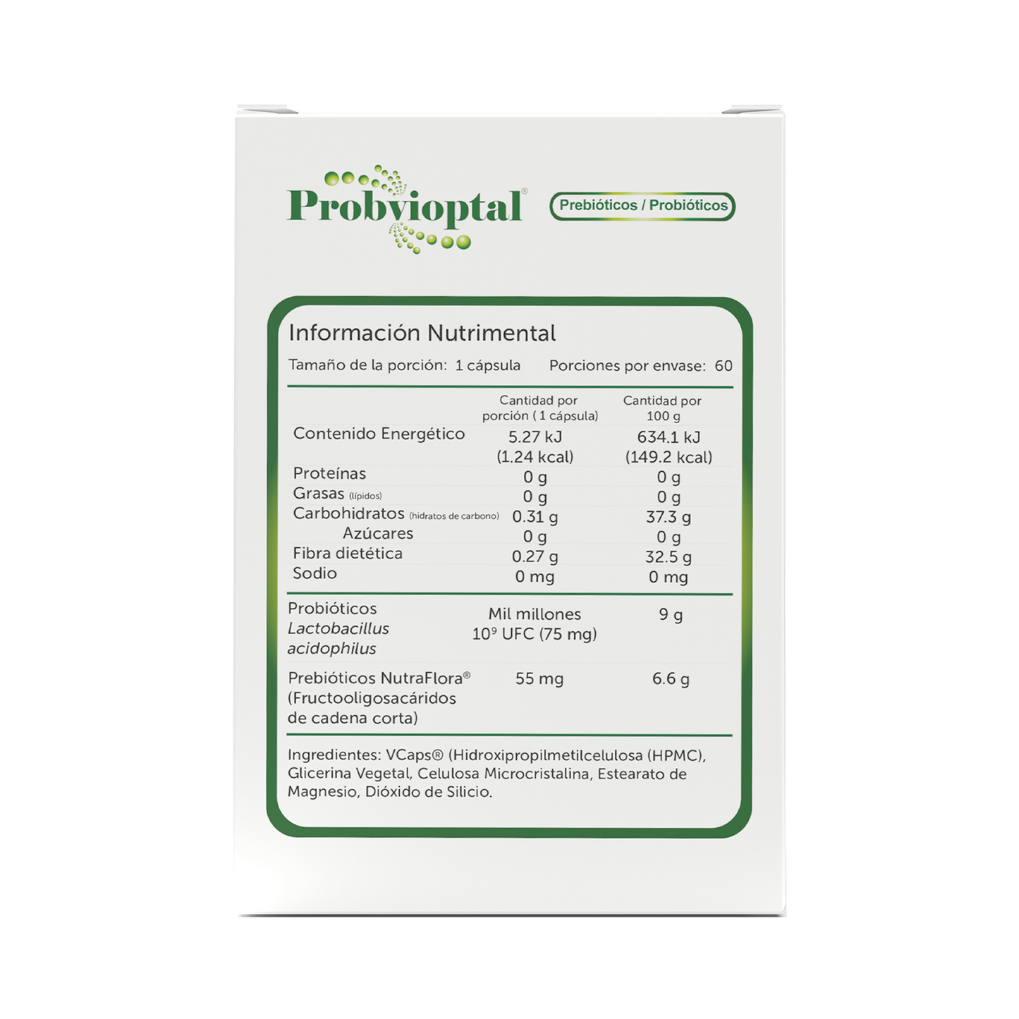 Probvioptal® 60 Cápsulas Charola con 24 Piezas