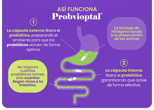 Probvioptal® 30 Cápsulas | Probiótico + Prebiótico