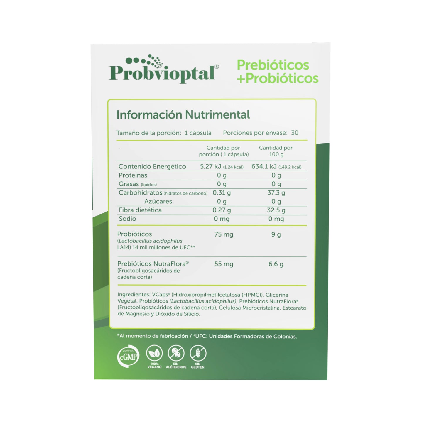 Probvioptal® 30 Cápsulas