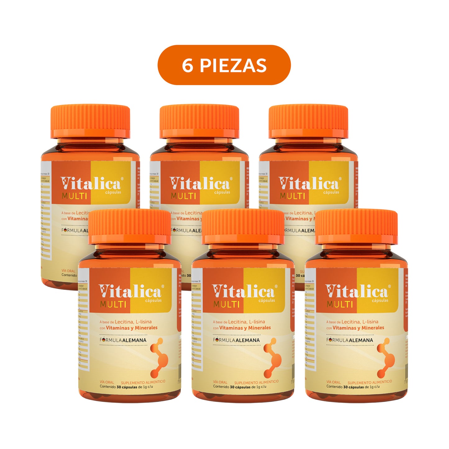 Vitalica® Multi 30 Cápsulas Caja con 6 Piezas