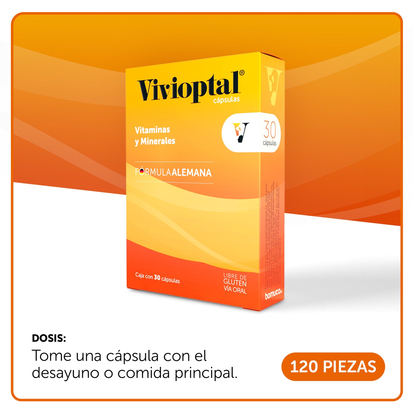 Vivioptal® 30 Cápsulas Corrugado con 120 Piezas