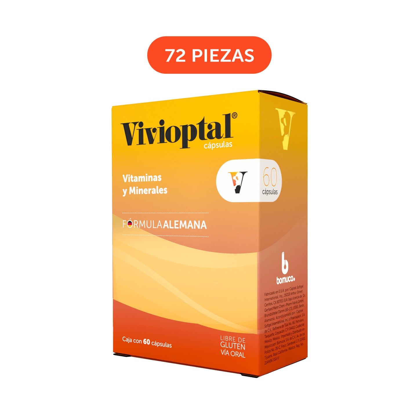 Vivioptal® 60 Cápsulas Corrugado con 72 Piezas