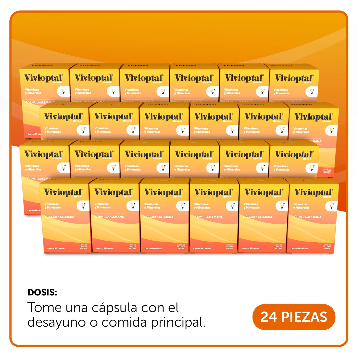 Vivioptal® 90 Cápsulas Charola con 24 Piezas