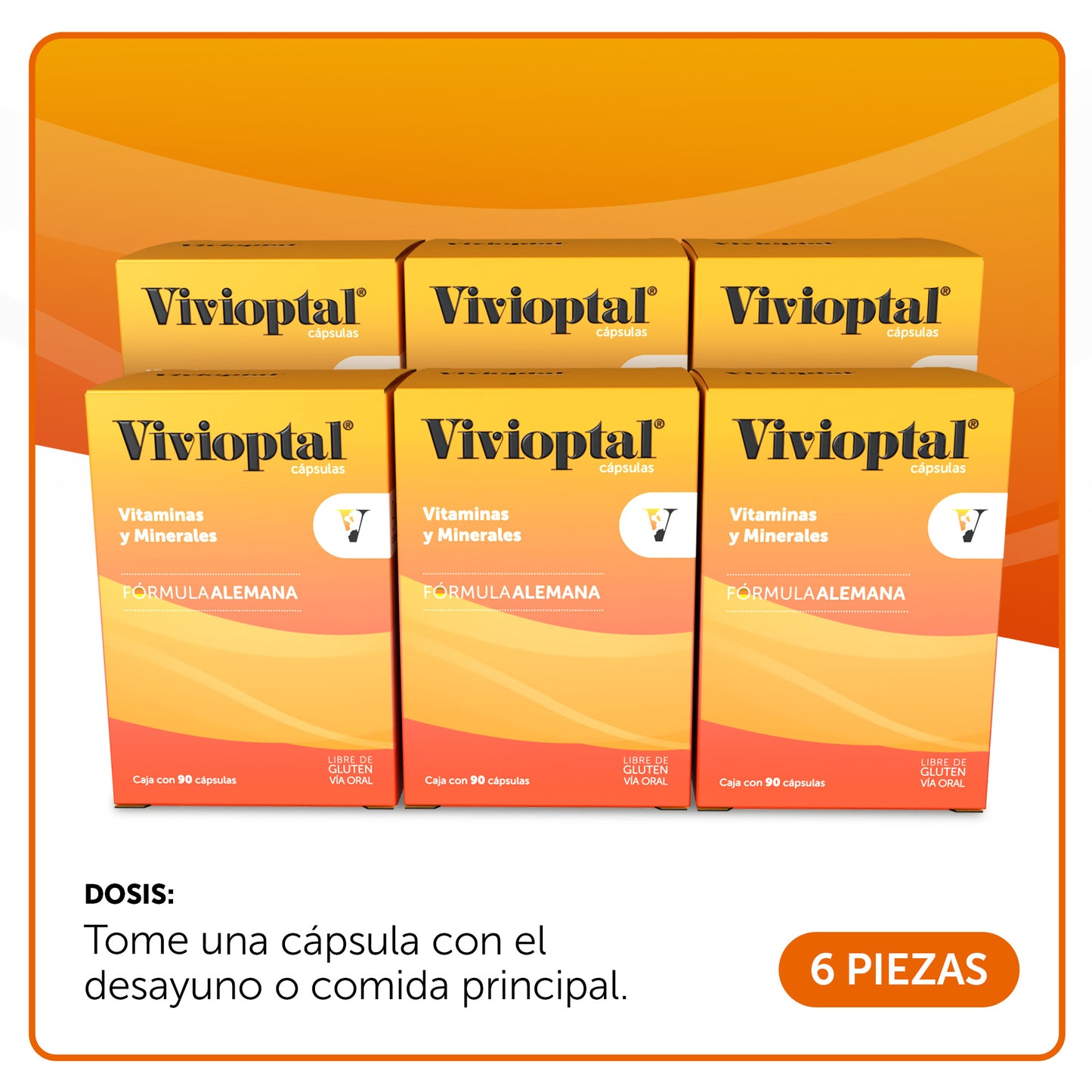 Vivioptal® 90 Cápsulas Caja con 6 Piezas