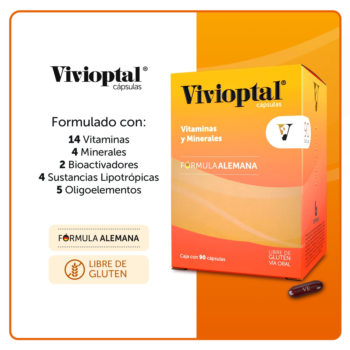 Vivioptal® 90 Cápsulas Caja con 6 Piezas